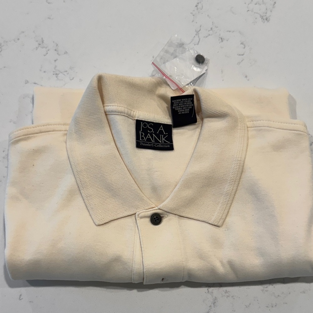 Jos. A. Bank Ivory Polo Shirt